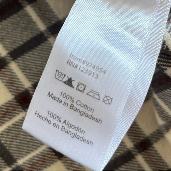 JACHS mens button down plaid flannel - Picture 6 of 6